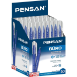 Pensan Büro Tükenmez Kalem 1.0 mm Mavi 50'li 40 Paket (1Koli)